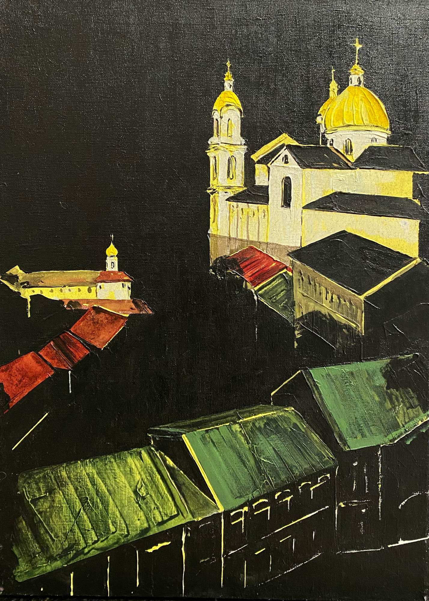 Купить Картина “Город” - фото 